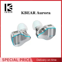 KBEAR Aurora Single Dynamic HiFi Earphone In-ear Monitor Magnetic Nano Titanium Plated Diaphragm Earbuds Headset Headphone i3pro