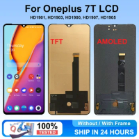 Screen for OnePlus 7T HD1901 HD1903 HD1900 HD1907 HD1905 Lcd Display Digital Touch Screen with Frame for OnePlus 7T Screen