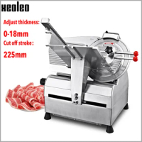 XEOLEO Commercial Meat Slicer Frozen Meat Slicing maker Automatic Skiving machine Fat Cattle/Mutton Roll Slicer 12inch 110/220V