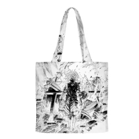 Japanese Anime Hell's Paradise 3D Print Shopping Bags Reusable Shoulder Shopper Bags Casual Pacakge