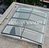 kanopi kaca skylight tempered 8 mm