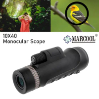 Marcool Monocular 10X40 Portable Telescope Birdwatching Scope Hunting Scope K9 HD Zoom Optics for Outdoor Camping Hiking Sport