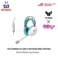 Asus TUF Gaming H1 Gen II Edisi Hatsune Miku GAMING HEADSET Headphone