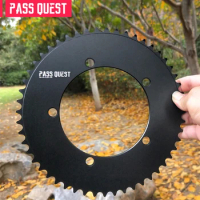 PASS QUEST-Fixed Gear Chainwheel 130BCD Ground Cog Road Bike Narrow Wide Black Chainring 46-58T