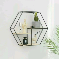 RAK DINDING RETRO HEXAGONAL BEST SELLER