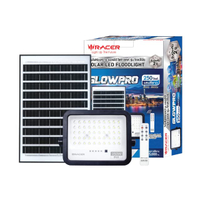 โคมฟลัดไลท์โซลาร์เซลล์ LED 250W Daylight รุ่น GLOWPRO 250W/65K (แพ็ก 2 ชิ้น) สีดำ
