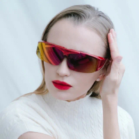 【SUNS】台灣製偏光太陽眼鏡 上翻式 紅框 墨鏡 抗UV400/可套鏡(REVO電鍍/防眩光/遮陽/眼鏡族首選)