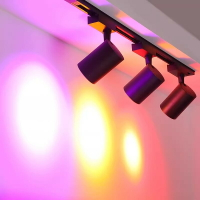 LED彩色軌道獨立射燈KTV舞蹈健身房七彩氛圍酒吧舞臺歌廳背景彩光