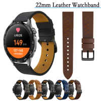 22mm Strap For Huawei Watch GT4 46mm Leather Watchband Replacements For Honor Magic Watch2 46mm/Xiaomi Watch S3/Honor Watch 4pro