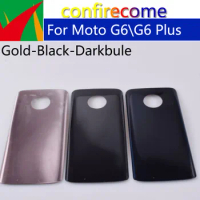 10Pcs\Lot For Motorola Moto G6 Plus Battery Back Cover G6Plus Rear Housing Case Chassis Shell Replacement