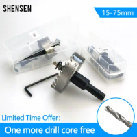 1 Pcs 15-75mm HSS Hole Saw High Speed Steel Drill Bit Drilling Crown for Metal Alloy Stainless Steel Wood Cutting Tool