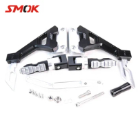 SMOK Motorcycle CNC Aluminum Alloy Adjustable Rider Rear Sets Rearset Footrest Foot Rest Pegs For Yamaha RC150 LC150