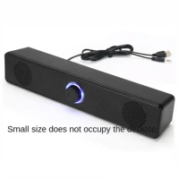 4D Surround Soundbar Bluetooth 5.0 Computer Speakers Wired Stereo Subwoofer Sound Bar for Laptop PC Home Theater TV Aux Speaker