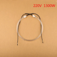 1300W 220V Ring Diameter 150mm Vacuum Halogen Tube - Heating Element with Tungsten Wire Coil Infrared Quartz for Convection Oven