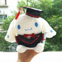 Sanrio Pokemon Plush Toy Anime Graduation Cap Pikachu Hello Kitty Kawaii Doll Girl Boy Gift 20CM