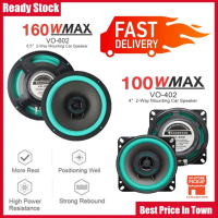 2 PCS Speaker Kereta Roadstar VO-602 160W 12V 4ohm Speaker Kereta 6.5 inci Audio dalam Speaker Koaks
