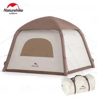 Naturehike ANGO AIR Dome Tent Camping Inflatable Tent for 3 People with Pump 150D Oxford Cloth Portable Easy Set Up 2-Doors
