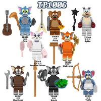 Tom และ Jerry บล็อกตัวต่อประกอบ, ตุ๊กตาสปิคอัพ Tuffy, ของเล่นเพื่อการศึกษาสำหรับเด็ก, เครื่องประดับ,