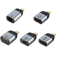 USB Type C Adapter Male to USB 3.1 HDTV DP/Mini DP VGA HDMI-compatible/RJ45 Female 4K/8k 60Hz HD Vedio Transfer for Laptop Phone