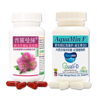 【赫而司】熟女骨本好眠(紅花苜蓿甘胺酸鎂普羅曼絲1罐60顆勝大豆異黃酮+紅海藻鈣D3錠1罐60錠瑞士維生素D)