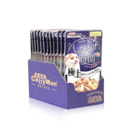 Doggyman-(金槍魚 鰹魚 小銀魚)貓貓零食美味時間魚罐包55gX12包濕糧罐頭#K102136 