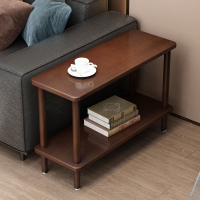 沙發邊幾現代簡約實木側邊柜北歐床頭縫隙角幾客廳雙層茶幾桌子