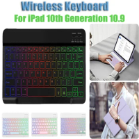 Magic Keyboard Backlit Keyboard with Magnetic Keyboard Case Bluetooth-Compatible RGB Keyboard for iPad 10th Generation 10.9inch