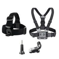Chest Strap Head Strap Belt For GoPro Hero 12 11 10 9 8 7 6 5 SJCAM AKASO Insta360 X3 One X2 DJI Osmo Action Camera Accessories