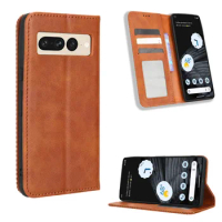 Pixel 7 PRO Pixel7 7A Retro Leather Case Luxury Wallet Book Holder Flip Cover For Google Pixel 7 PRO Pixel7 Pixel 7Pro Phone Bag