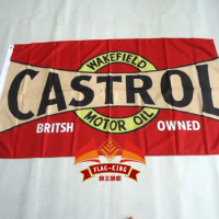 castrol wakefield motor oil racing flag,90*150CM polyester castrol banner