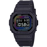 【CASIO 卡西歐】卡西歐G-SHOCK鬧鈴電子錶-黑(DW-5600RW-1 台灣公司貨)