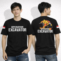Baju Kaos Distro Operator Excavator Alat Berat Bisa Custom- NATHDHES