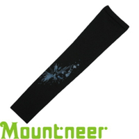 【Mountneer 山林 中性抗UV反光袖套 黑】 11K97/防曬袖套/防曬手套/自行車/機車
