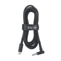 1.8m USB C to 4.5*3.0mm Plug Converter Type C Laptop Charging Cable Cord for Hp EliteBook 820 G3 820 G4 840 G3 840 G4 1040 G2