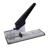 Staples Paper Stapling Stapler Large Bookbinding Binding Capacity Huapuda Duty Sheet 100/200 Heavy Hand Operated