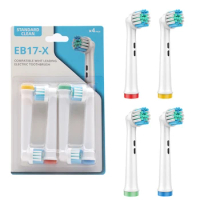 Wholesale Electric Toothbrush Heads For Oral B Adult Soft Dupont Bristles Round shape EB17-X 4000pcs/lot