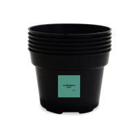 pot bunga tanaman plastik hitam 35cm