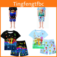 Sprunki Kids Cotton Casual Pajama Set For Summer Comfort And Play
