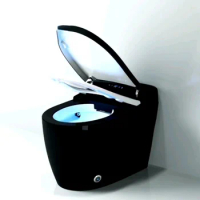 2021 luxury electric intelligent one piece closestool wc toilet bowl automatic black smart bidet toilet
