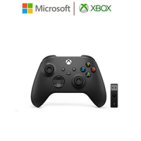 微軟Xbox 無線控制器 + 無線轉接器 手把 搖桿 磨砂黑 黑色 Series X S ONE win10