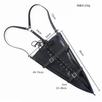 [MZAWPOAFEJYHVKZOIEU-POEUAKJFEHUVHXAJKYHGBX-ZMNKAJHEUYROIS]PU Leather Zipper Glove Armbinder with Ov