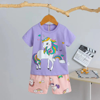 FAIRYLAND HP2313 Baju Tidur Setelan Anak PEREMPUAN Import ORGANIK Piyama Pendek Pendek Baju Tidur Ka