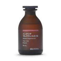 【MUJI 無印良品】空間芬香油/60ml.花香+專用藤枝/60ml用.8入