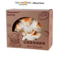 Chameleon Squishy Brown Sugar Bread - Cokelat Muda/Putih Mainan Remas Anti Stres Squeeze Toy Empuk L