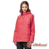 【wildland 荒野】女 輕薄防水高透氣機能外套『珊瑚紅』W3913