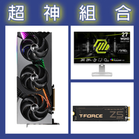 【超神組合】十銓 Z540 1TB Gen5固態硬碟+微星 RTX5070 12G+微星 MAG 274QRFW電競螢幕