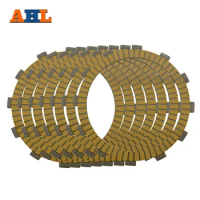 AHL Motorcycle Clutch Friction Plates Set for Kawasaki KLR600 KLE650 Versys 2007-2014 Clutch Lining 7PCS #CP-0009