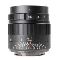 7Artisans MF 35mm F0.95 Manual Focus Standard Prime Camera Lens For E/FX/EOS-M/Z/M43-Mount Fuji X-A1 X-A10 X-A2 X-A3 X-M1 XM2