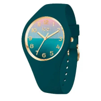 【Ice Watch】地平線漸層系列 超薄矽膠錶帶 40mm 3H-墨綠色