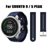 Sports silicone strap For SUUNTO 9 PEAK Watchband For SUUNTO 5 PEAK Smartwatch 22mm wristband bracelet correa accessories
